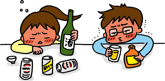 空きっ腹にお酒を飲むのはNG