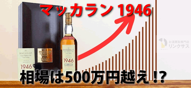 マッカラン1946はなぜ高い？空き瓶の値段も高く市場価格500万円？ ｜お酒買取専門店LINXAS（リンクサス）